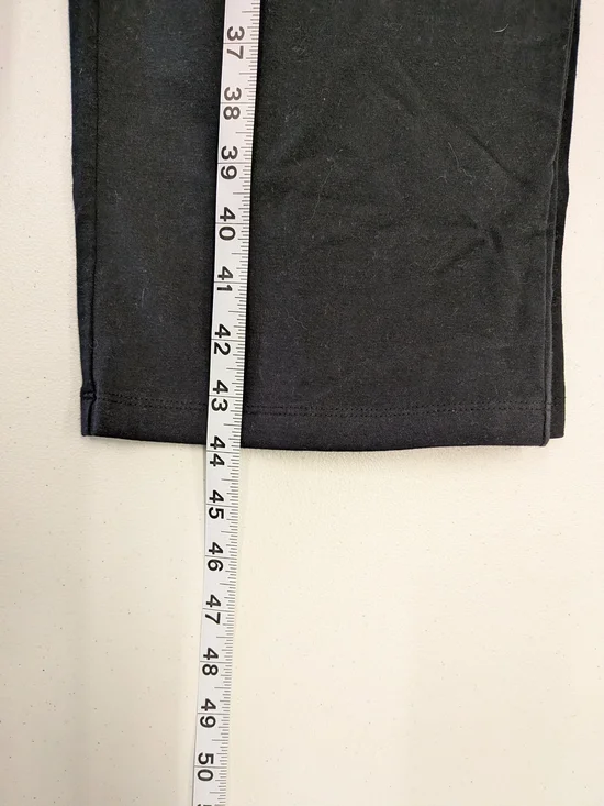 D&Co Denim & Company Black Pants XLT Women Pull On Stretch Straight Leg Tall Bsn - Picture 5 of 10